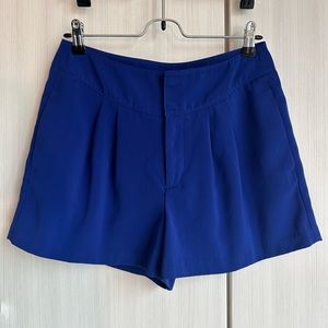 Jennifer Lopez tailored shorts cobalt blue